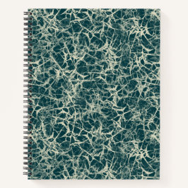 Vernetzung von Neuronen auf Aquamarin - nahtlos. Notizblock