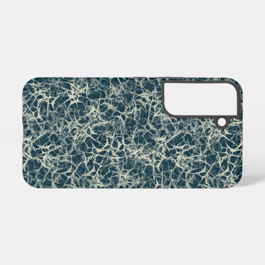 Vernetzung von Neuronen auf Aquamarin - nahtlos. Samsung Galaxy Hülle (Rückseite (Horizontal))