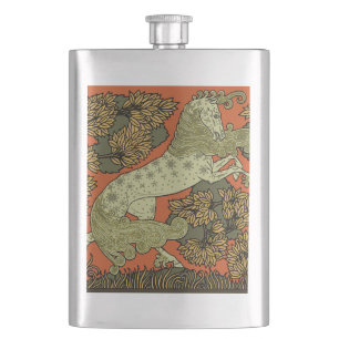 Verneuil Art Nouveau Pferd: Vintage-Reitkunst Flachmann