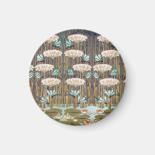 Verneuil Dragonfly Water Lily Art Nouveau: Vintage Magnet