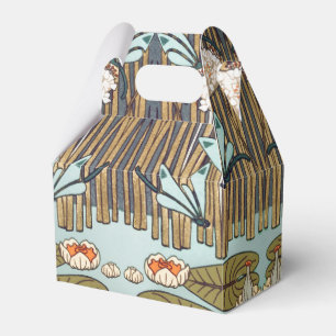 Verneuil Libelle Seerose Art Nouveau: Vintage Geschenkschachtel