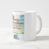 Verneukpan Salt Flats Südafrika Reiseplakat Jumbo-Tasse (Vorderseite Rechts)