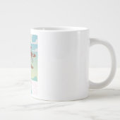 Verneukpan Salt Flats Südafrika Reiseplakat Jumbo-Tasse (Rechts)