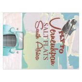 Verneukpan Salt Flats Südafrika Reiseplakat Tischdecke (Vorderseite (Horizontal))