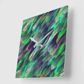 Vernichtete virtuelle, farbenfrohe Stalaktiten ode Quadratische Wanduhr (Winkel)