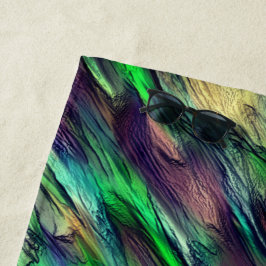 Vernichtete virtuelle, farbenfrohe Stalaktiten ode Strandtuch