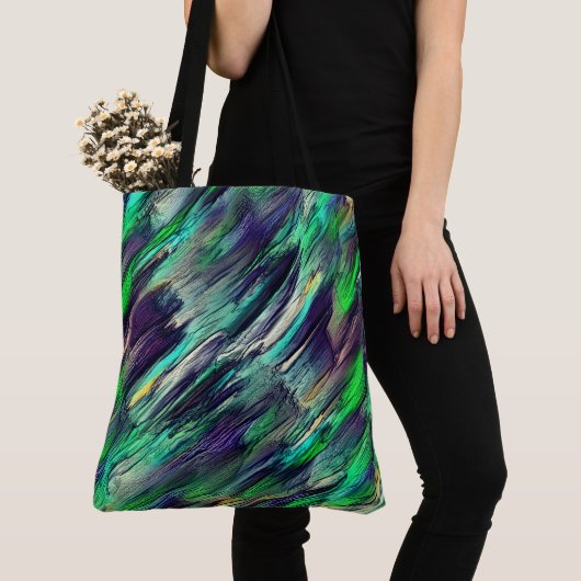 Vernichtete virtuelle, farbenfrohe Stalaktiten ode Tasche (Von Nahem)