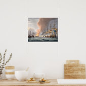 Vernichtung der dänischen Flotte vor Kopenhagen, Poster (Küche)