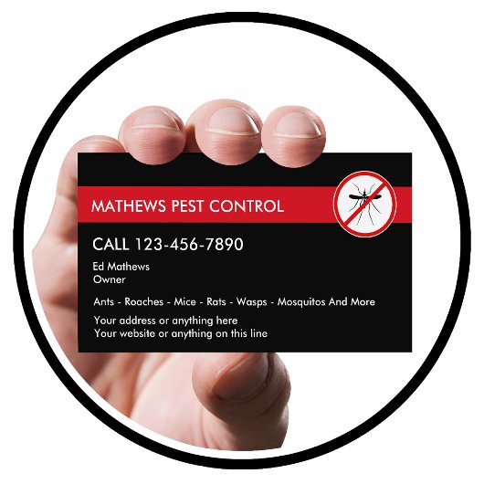 Vernichtung der Moskito-Kontrolle der Schädlinge Visitenkarte