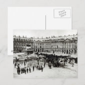 Vernichtung der Vendomsäule Postkarte (Vorne/Hinten)