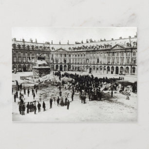Vernichtung der Vendomsäule Postkarte