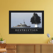 Vernichtung: Inspiration Zitat 1 Leinwanddruck (Insitu (Wohnzimmer))