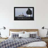 Vernichtung: Inspiration Zitat 1 Leinwanddruck (Insitu (Schlafzimmer))
