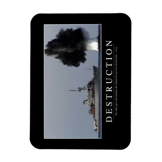 Vernichtung: Inspiration Zitat 1 Magnet (Vertikal)