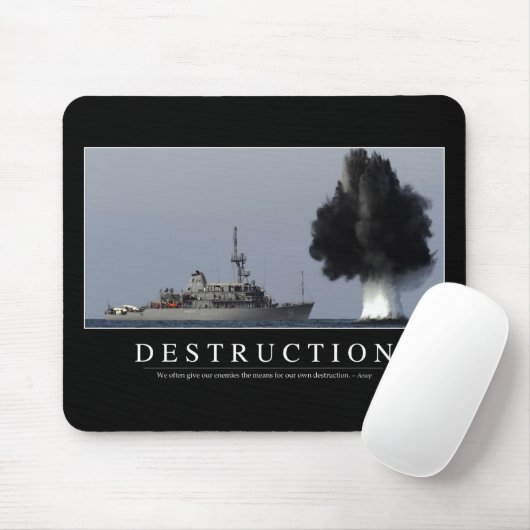 Vernichtung: Inspiration Zitat 1 Mousepad (Mit Mouse)