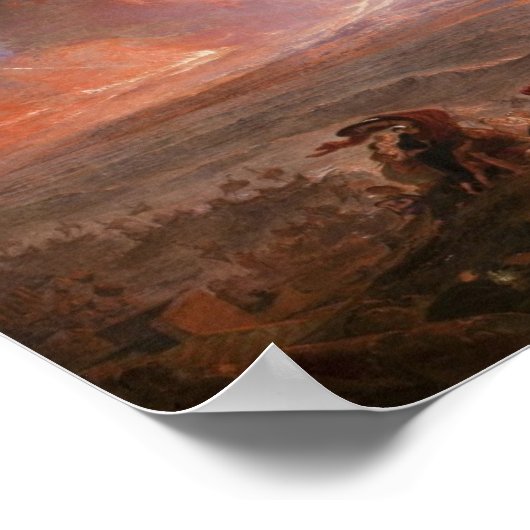 Vernichtung von Pompeji und Herculaneum Poster (Ecke)