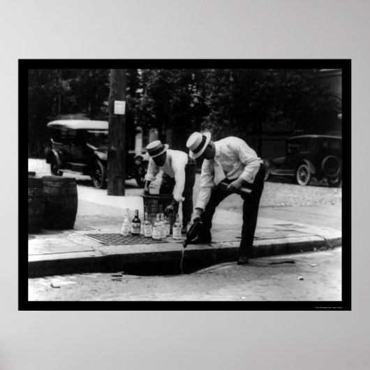 Vernichtung von Whisky 1923 Poster (Vorne)