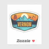 Vernon, Alabama Aufkleber (Blatt)