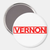 Vernon Briefmarke Magnet (Vorderseite/Rückseite)