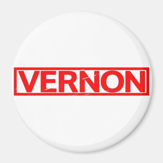 Vernon Briefmarke Magnet (Vorne)