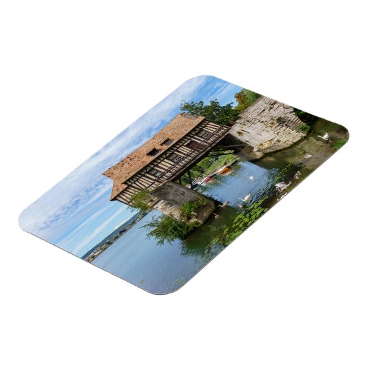 Vernon Old mill (vieux moulin) - Normandie, Frankr Magnet (Linke Seite)