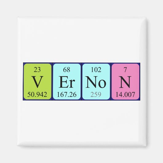 Vernon-Periodenmagnet Magnet (Vorne)