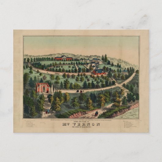 Vernon, Virginia (1859) Postkarte (Vorderseite)