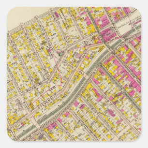 Vernon wards 2-5, New York Quadratischer Aufkleber