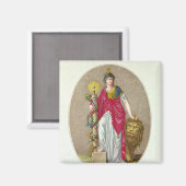 Vernunft, eingraviert von Carre, 1793 Magnet (Vorderseite/Rückseite)