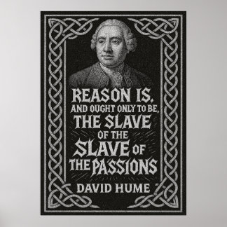 "Vernunft ist der Sklave der Leidenschaften" David Poster