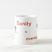 Vernunft ist überbewertet kaffeetasse (Mittel)
