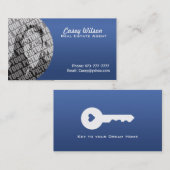 Vernünftige wirkliche Anwesen-Geschäfts-Karten Visitenkarte (Vorne/Hinten)