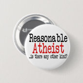 vernünftiger Atheist Button (Vorne & Hinten)