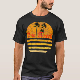 Vero Beach FL Vintag Retro 70er Throwback Surf T-Shirt