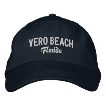Vero Beach Florida bestickt mit Baseballhut