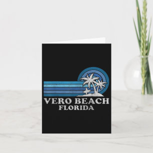 Vero Beach Florida Familienurlaub Vintag Karte