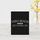 Vero Beach Florida - Fl Karte (Gelbe Blume)