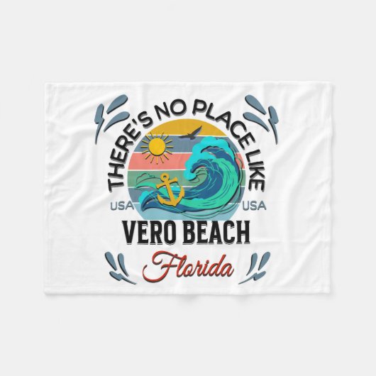 Vero Beach, Florida Fleecedecke (Vorderseite (Horizontal))