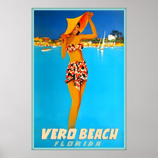 Vero Beach Florida Indian River County Reise Poster (Vorne)