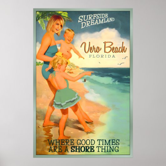 VERO BEACH Florida Indian River County Reise Poster (Vorne)