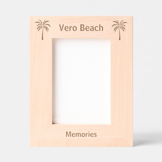 Vero Beach Florida Laser Engraved frame Geätzte Rahmen (Vorderseite)