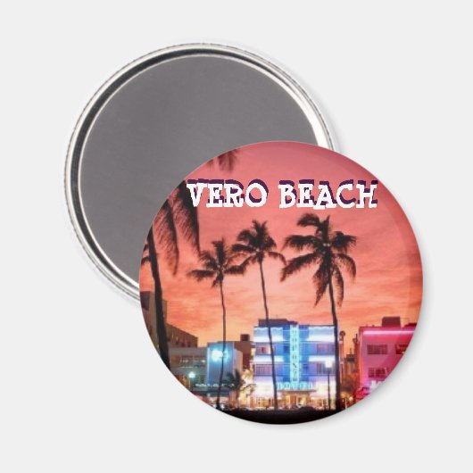 VERO BEACH FLORIDA MAGNET (Vorderseite/Rückseite)