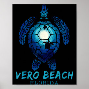Vero Beach Florida Meeresschildkröte Strand Liebha Poster