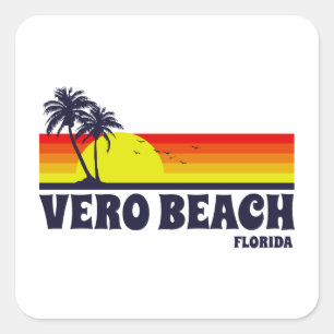 Vero Beach Florida Quadratischer Aufkleber