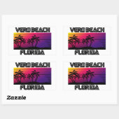 Vero Beach Florida Rechteckiger Aufkleber (Blatt)