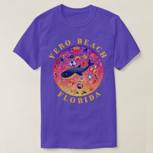 Vero Beach Florida Seeblick T-Shirt (Design vorne)