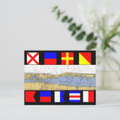 Vero Beach, Florida, Seekartenzeichen Postkarte (Stehend Vorderseite)