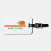 Vero Beach Florida Sun Palm Trees Gepäckanhänger (Vorderseite horizontal)