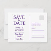 Vero Beach, Florida, Travel Postcard, Save The Date (Rückseite)