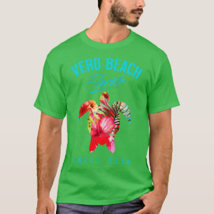 Vero Beach Florida Tropischer Hibiskus Blume Sea T T-Shirt